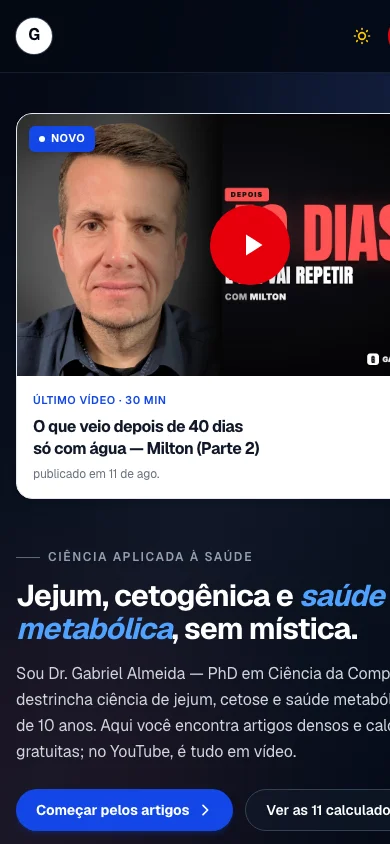 Dr. Gabriel Marchesan Almeida — Health Experiments — mobile